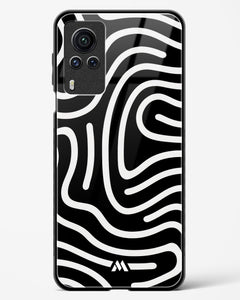 Monochrome Maze Glass Case Phone Cover (Vivo)