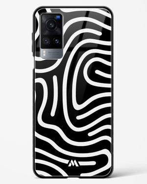 Monochrome Maze Glass Case Phone Cover (Vivo)