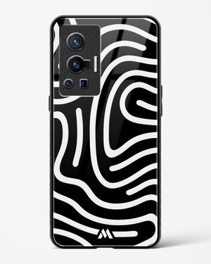 Monochrome Maze Glass Case Phone Cover (Vivo)