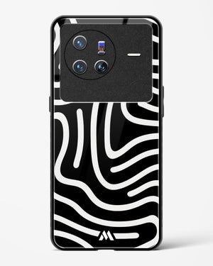 Monochrome Maze Glass Case Phone Cover-(Vivo)