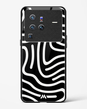 Monochrome Maze Glass Case Phone Cover (Vivo)