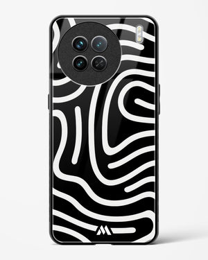 Monochrome Maze Glass Case Phone Cover-(Vivo)