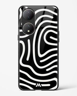 Monochrome Maze Glass Case Phone Cover (Vivo)