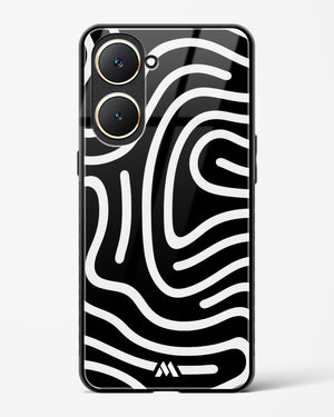 Monochrome Maze Glass Case Phone Cover (Vivo)