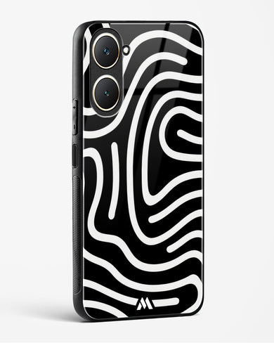 Monochrome Maze Glass Case Phone Cover (Vivo)