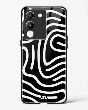 Monochrome Maze Glass Case Phone Cover (Vivo)