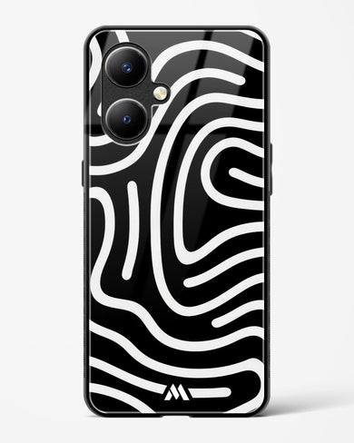 Monochrome Maze Glass Case Phone Cover-(Vivo)