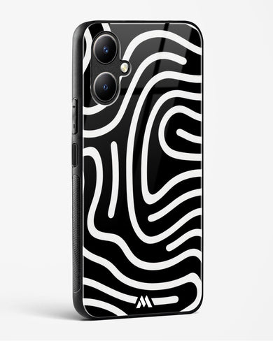 Monochrome Maze Glass Case Phone Cover-(Vivo)