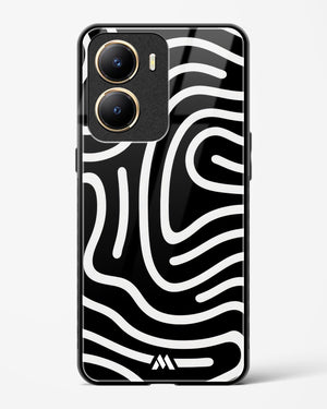 Monochrome Maze Glass Case Phone Cover-(Vivo)