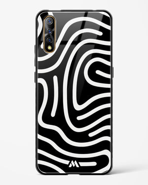 Monochrome Maze Glass Case Phone Cover-(Vivo)