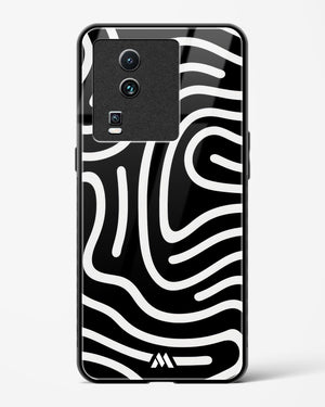Monochrome Maze Glass Case Phone Cover-(Vivo)