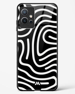 Monochrome Maze Glass Case Phone Cover (Vivo)