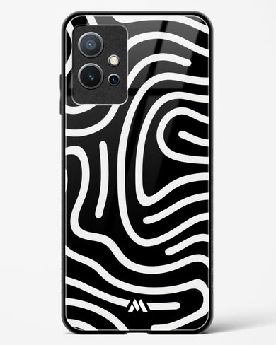 Monochrome Maze Glass Case Phone Cover-(Vivo)