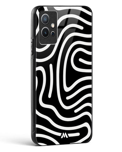 Monochrome Maze Glass Case Phone Cover-(Vivo)