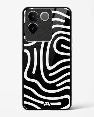 Monochrome Maze Glass Case Phone Cover (Vivo)