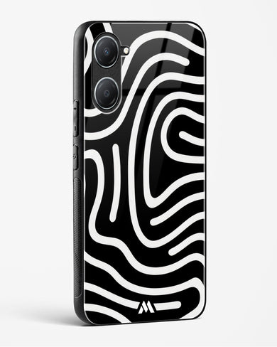 Monochrome Maze Glass Case Phone Cover (Vivo)