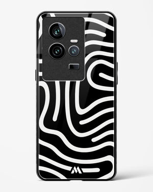 Monochrome Maze Glass Case Phone Cover (Vivo)