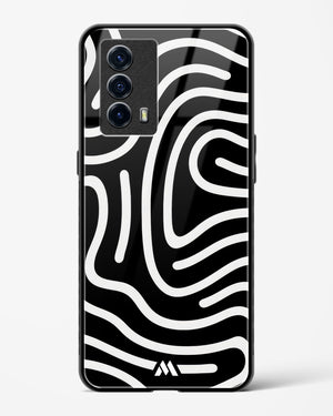 Monochrome Maze Glass Case Phone Cover-(Vivo)