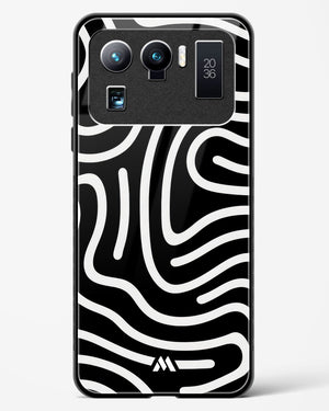 Monochrome Maze Glass Case Phone Cover-(Xiaomi)