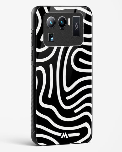 Monochrome Maze Glass Case Phone Cover-(Xiaomi)