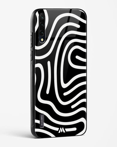 Monochrome Maze Glass Case Phone Cover-(Xiaomi)