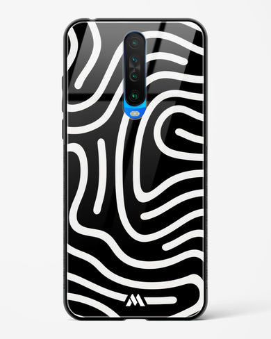 Monochrome Maze Glass Case Phone Cover-(Xiaomi)