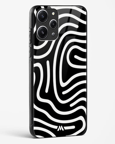 Monochrome Maze Glass Case Phone Cover-(Xiaomi)