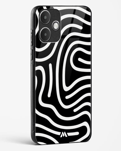 Monochrome Maze Glass Case Phone Cover (Xiaomi)
