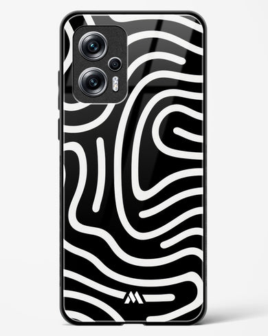 Monochrome Maze Glass Case Phone Cover-(Xiaomi)