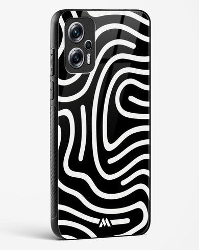 Monochrome Maze Glass Case Phone Cover-(Xiaomi)