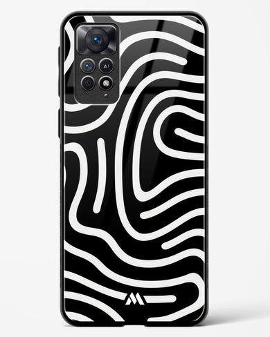 Monochrome Maze Glass Case Phone Cover-(Xiaomi)