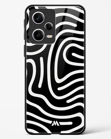 Monochrome Maze Glass Case Phone Cover-(Xiaomi)