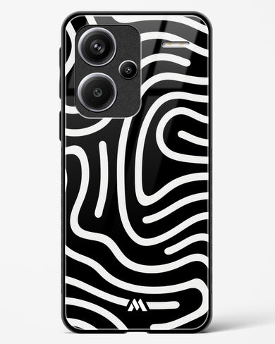 Monochrome Maze Glass Case Phone Cover-(Xiaomi)