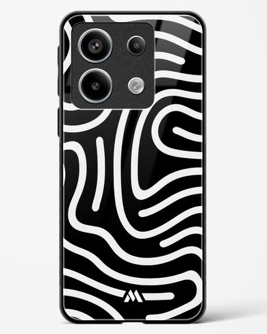 Monochrome Maze Glass Case Phone Cover-(Xiaomi)