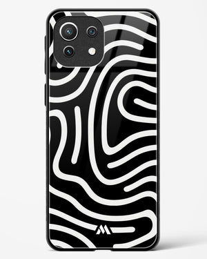 Monochrome Maze Glass Case Phone Cover-(Xiaomi)