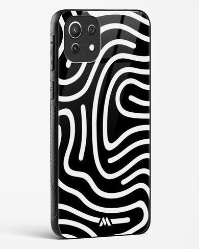 Monochrome Maze Glass Case Phone Cover-(Xiaomi)