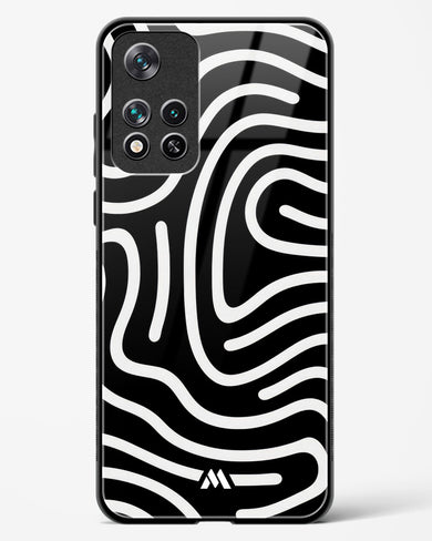 Monochrome Maze Glass Case Phone Cover-(Xiaomi)