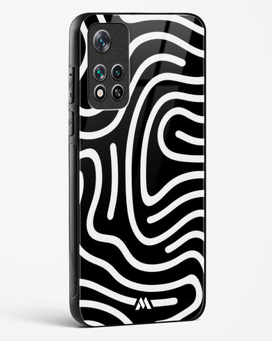 Monochrome Maze Glass Case Phone Cover-(Xiaomi)