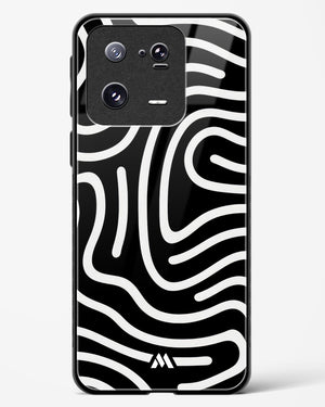 Monochrome Maze Glass Case Phone Cover-(Xiaomi)