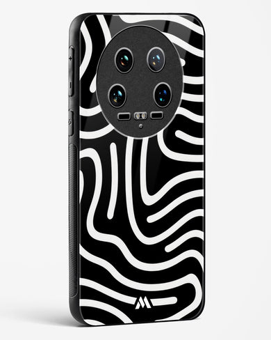 Monochrome Maze Glass Case Phone Cover-(Xiaomi)