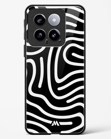 Monochrome Maze Glass Case Phone Cover-(Xiaomi)