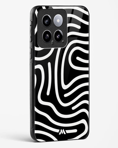 Monochrome Maze Glass Case Phone Cover-(Xiaomi)