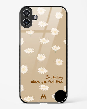 Free Spirit Blossom Glass Case Phone Cover (Nothing)