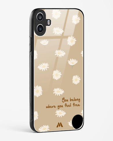 Free Spirit Blossom Glass Case Phone Cover (Nothing)