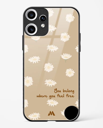 Free Spirit Blossom Glass Case Phone Cover (Nothing)