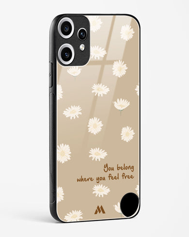 Free Spirit Blossom Glass Case Phone Cover (Nothing)
