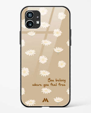 Free Spirit Blossom Glass Case Phone Cover (Nothing)