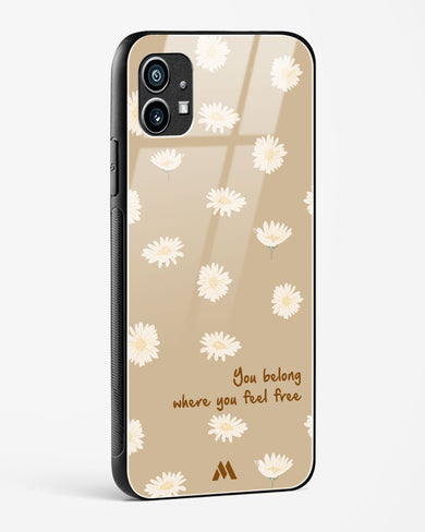 Free Spirit Blossom Glass Case Phone Cover (Nothing)