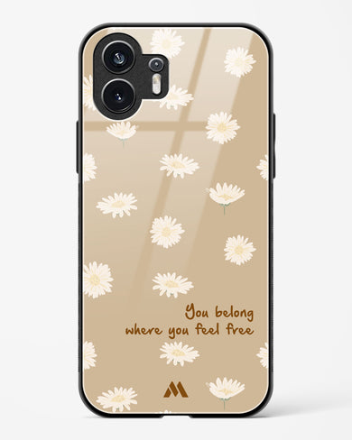 Free Spirit Blossom Glass Case Phone Cover (Nothing)