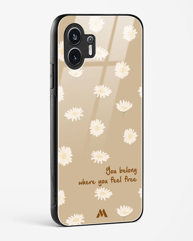 Free Spirit Blossom Glass Case Phone Cover (Nothing)